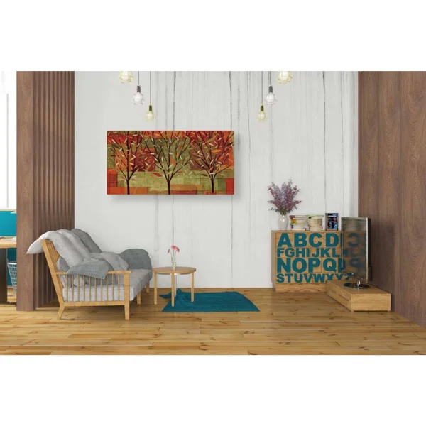 Epic Graffiti 'Watercolor Forest II' by Veronique Charron, Canvas Wall Art, 60 inchx30 inch, Size: 60 x 30, Red