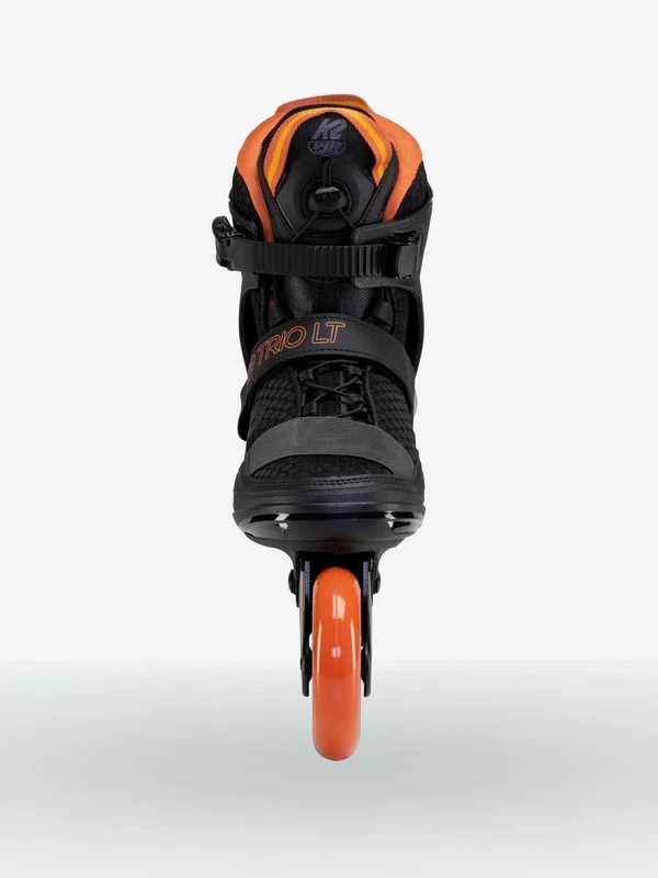 K2 Trio LT 100 Mens Urban Inline Skates, Black/Orange, 9.5