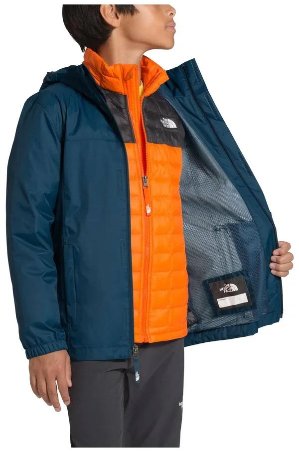 The North Face Resolve Reflective Jacket Burnt Olive Green Ponderosa Print - S