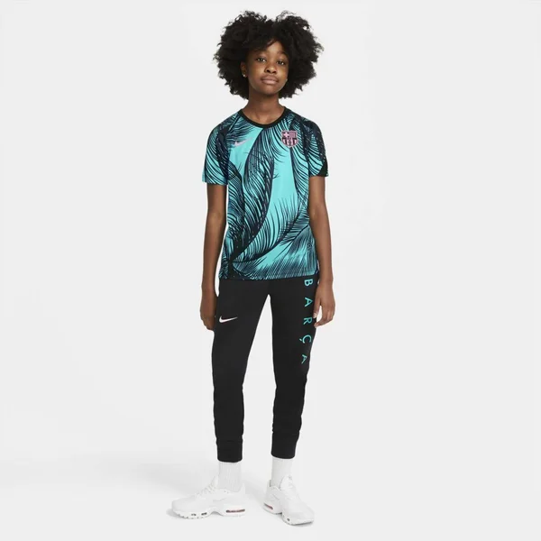 Nike Youth Barcelona Green Pre-Match Jersey - Kids, Small