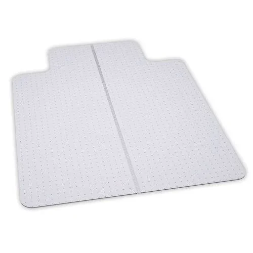Aleco 120227 Office Chair Mat for Carpet - 45x22W x 53x22L with 25x22 x 12x22 Lip - Straight Edge