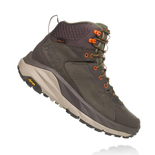 HOKA ONE ONE Sky Kaha Men's Hiking Boot, Black Olive/Green, 8.5