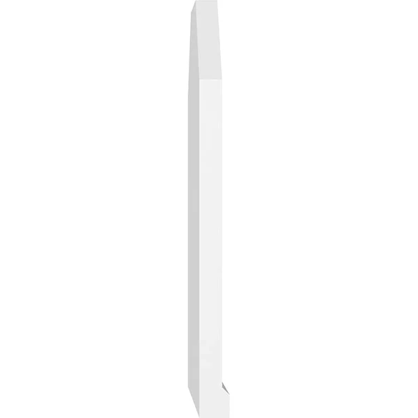 Ekena Millwork GVPOT26X3803SN 26x22W x 38x22H Octagonal Top Surface Mount PVC Gable Vent: Non-Functional - w/ 2x22W x 2x22P Brick