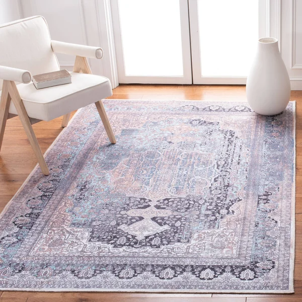 Safavieh Serapi Glenda Oriental Area Rug - Ivory/Light Blue, 9& x 12&