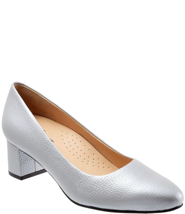 Trotters Women's Kari Pump - Color: Grey, Size: 10.5