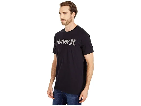 Hurley One and Only Push Through T-Shirt - Black, White - M
