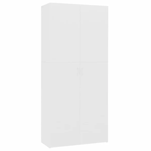vidaXL Shoe Cabinet White 31.5x22x14x22x70.9x22 Chipboard