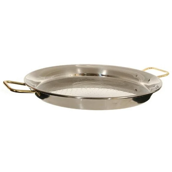 Garcima 18-inch Stainless Steel Paella Pan, 46cm