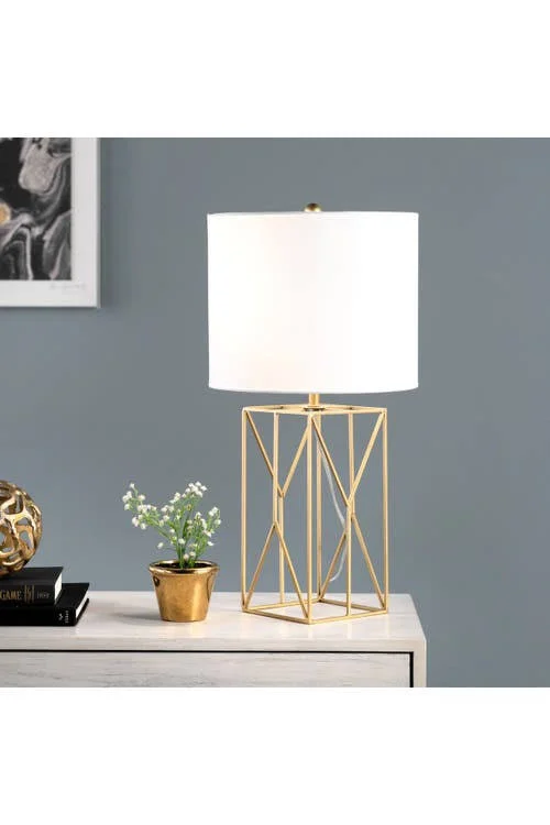 nuLOOM Mead 24x22 Iron Table Lamp - 12x22 W x 12x22 D x 23.5x22 H - Brass