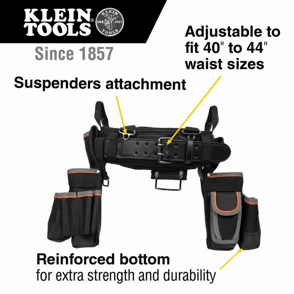 Klein Tools 55429 TRADESMAN Pro Electrician&s Tool Belt - XL