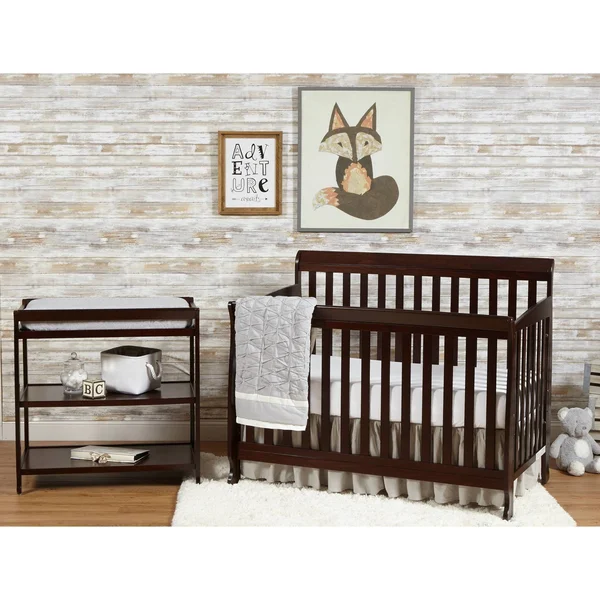 Suite Bebe Riley Lifetime 4-in-1 Crib in Espresso - 11400-ESP