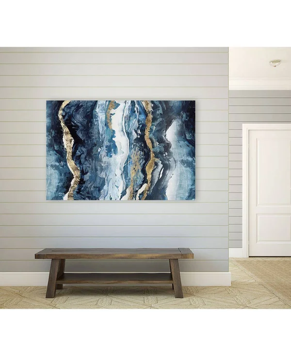 CLICART 16 in. x 20 in. Effectus I by Isabelle Z Wall Art, Blue/ White