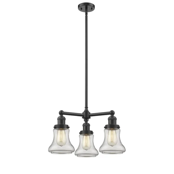 Innovations Lighting-Bellmont 3 Light Chandelier-207-OB-G192-LED