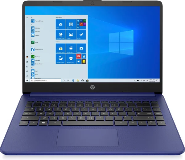 HP 14x22 Touchscreen Laptop AMD 3020e 4GB 64GB eMMC Windows 10S Blue 1F6E7UA