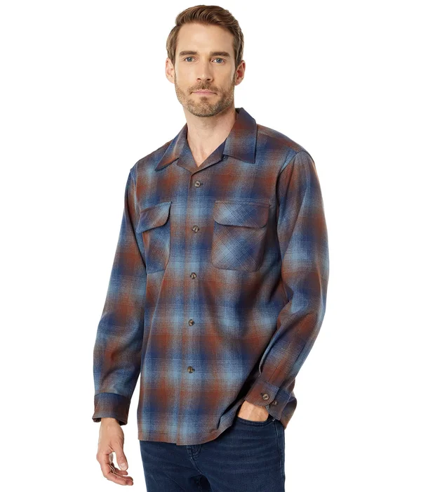 Pendleton Board Shirt - Men's Blue/Brown Ombre - S