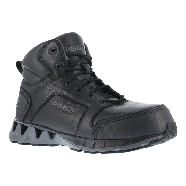 Reebok Work Men's RB7000 Zigkick Composite Toe 6x22 Work Boot - Black