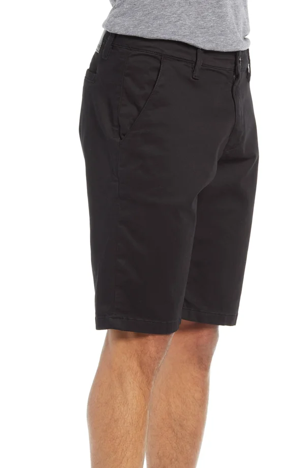 Mavi Men's Jacob Shorts in Black Sateen Twill