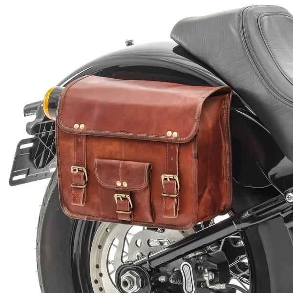 Motorcycle Saddlebag Pair Craftride SV2 Vintage Bag 6Ltr in Brown