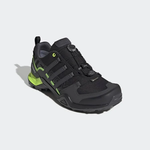 Adidas Outdoor Terrex Swift R2 GTX Hiking Shoe - Men's Black/Dgh Solid Grey/Signal Green, 10.5
