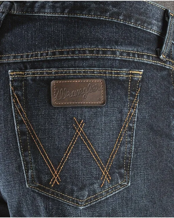Wrangler Men's 20X Deep Blue Jeans Competition Relaxed Fit - 01Mwxdb