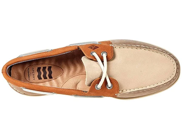 Sperry A/O 2-Eye Plushwave Tri-Tone Men's Shoes Tan Multi : 9.5 M (D)
