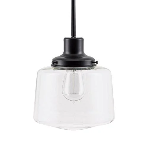 Scolare Vintage Pendant Light, Black Kitchen Island Light with LED Bulb LL-P274