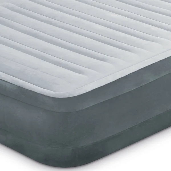 Intex Dura Beam Plus Series Mid Rise Airbed Mattress with Built in Pump, Queen