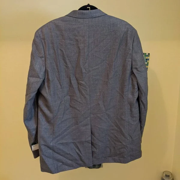 Lauren Ralph Lauren Mens Lexington Tweed Sportcoat Two-Button Blazer Gray 46L