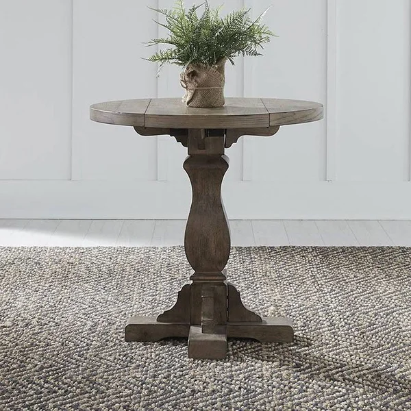 Liberty Furniture Industries Harvest Home Drop Leaf End Table, Brown