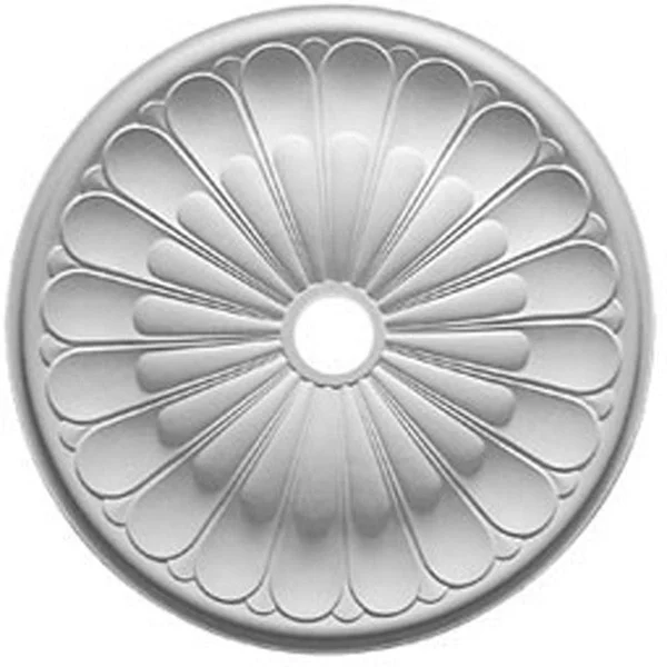 31 5/8x22OD x 3 5/8x22ID x 1 7/8x22P Gorleen Ceiling Medallion (Fits Canopies Up to 3 5/8x22) Ekena Millwork Finish: Castle Ston