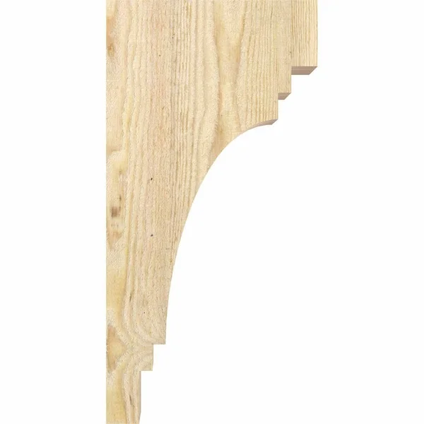 Ekena Millwork COR04X10X18PEC00RDF Pescadero - 10x22D x 18x22H, 4x22W Douglas Fir (Rough Sawn Corbel)