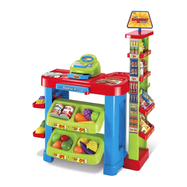 World Tech Toys Kid's Supermarket 47 Piece Playset