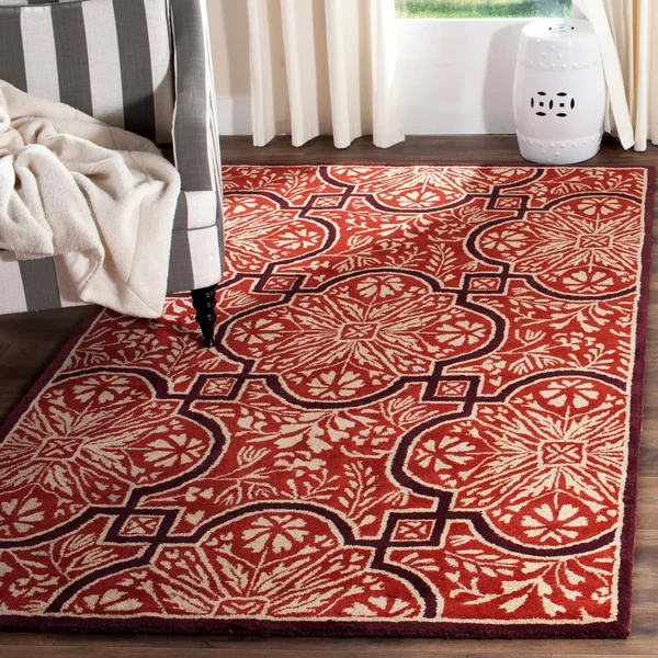 Safavieh Martha Stewart MSR4551A Vermillon 4& Round Area Rug