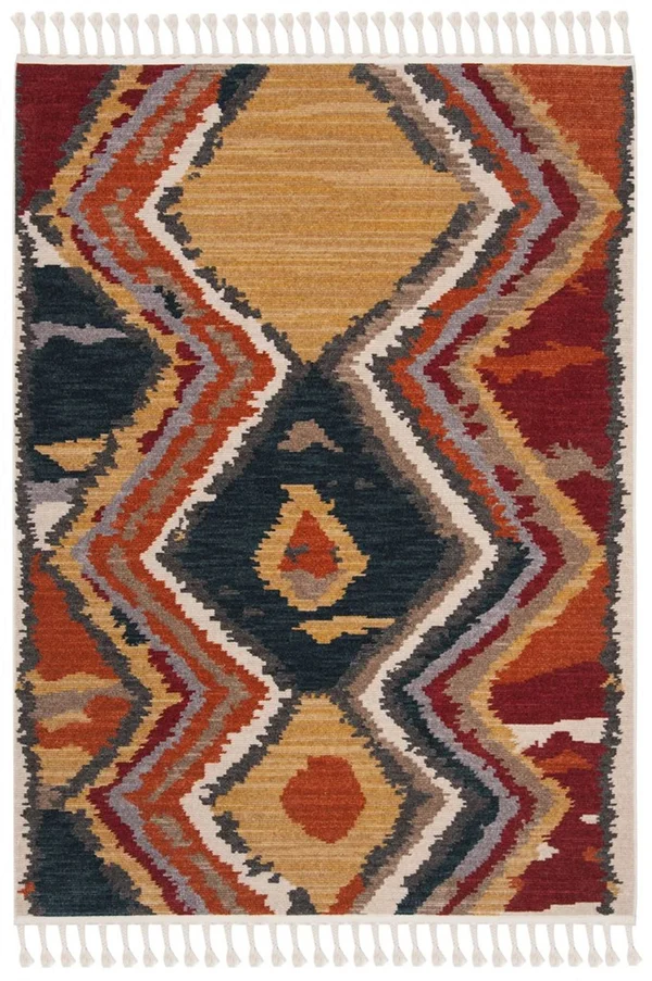Safavieh Farmhouse 803 Area Rug, Yellow, Red, 5&0x22 x 7&3x22 Rectangle