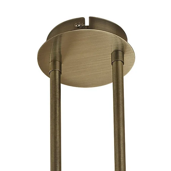 Mantra Loop Telescopic 8 Light G9 Eco Line - Antique Brass Kitchen Island Light M1820