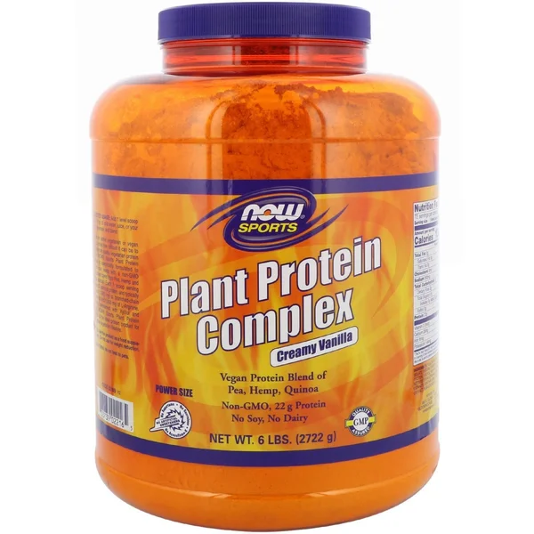 Now Foods - Sports, Plant Protein Complex, Creamy Vanilla - 96 oz