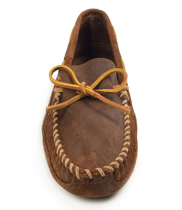 Minnetonka Double Bottom Softsole 10.5 Men's Brown