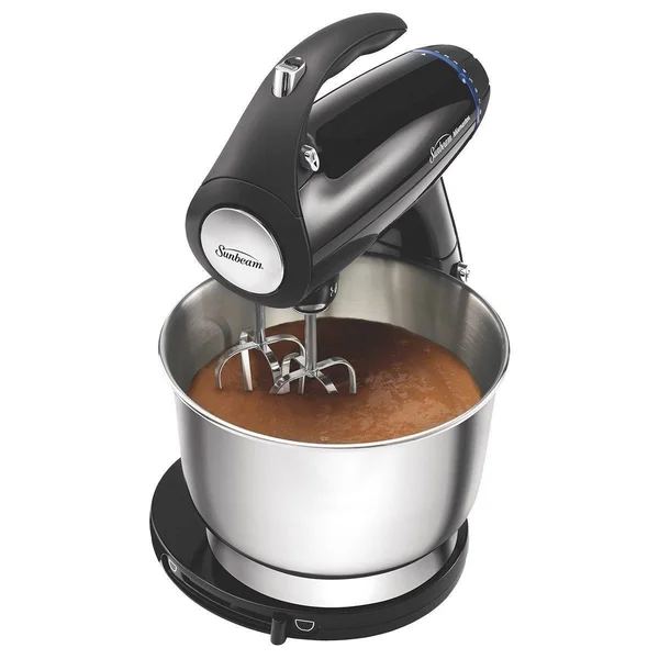 Sunbeam 2594 350-Watt Mixmaster Stand Mixer with Dough Hooks and Beaters - Black