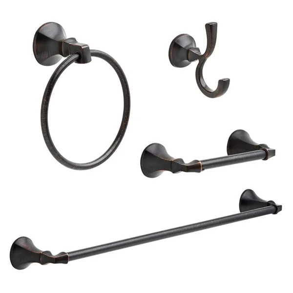 Delta KA-ASH-4-RB Ashlyn 4-Piece Accessory Kit, Venetian Bronze