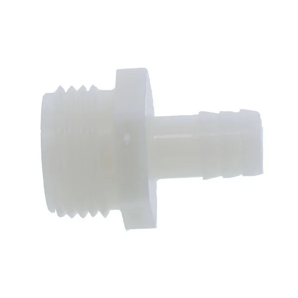 Male Garden Hose Barb Connector Nylon - 3/4 MGHT x 1/2 ID Barb - 10-Pack