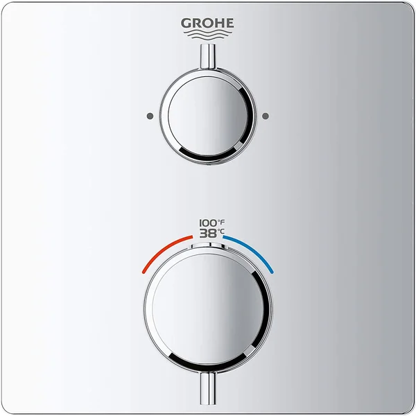 Grohtherm Dual Function 2-Handle Thermostatic Trim Grohe 24111000
