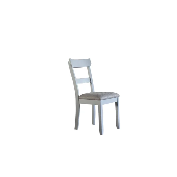 House Marchese Side Chair - Two Tone Gray Fabric & Pearl Gray Finish - Pearl Grey