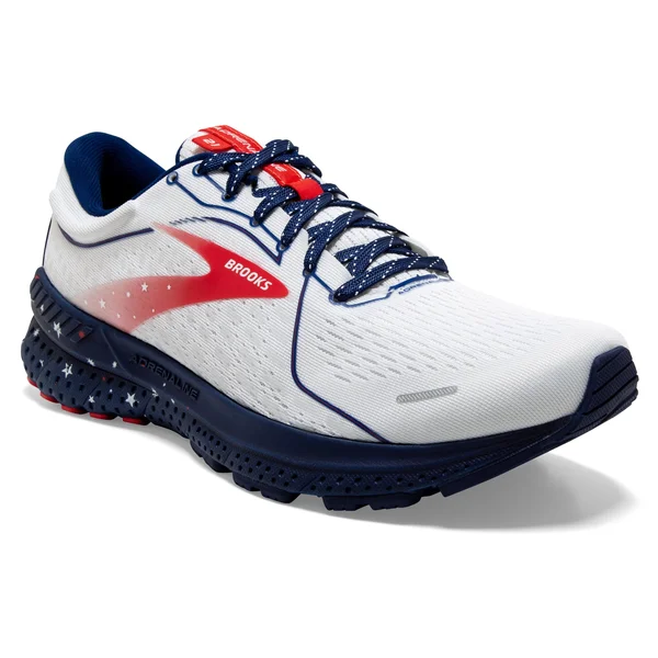 Brooks Adrenaline GTS 21 10, White/Blue/Red (Women's)