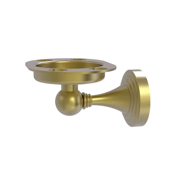 Allied Brass Sag Harbor Collection Tumbler and Toothbrush Holder - Satin Brass