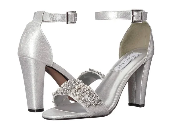 Touch UPS Women's Felicity Jeweled Sandal, Size: 6 M, Silver