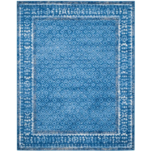 Safavieh Adirondack ADR110D 2&6x22 x 10&0x22 Runner Silver - Blue Area Rug