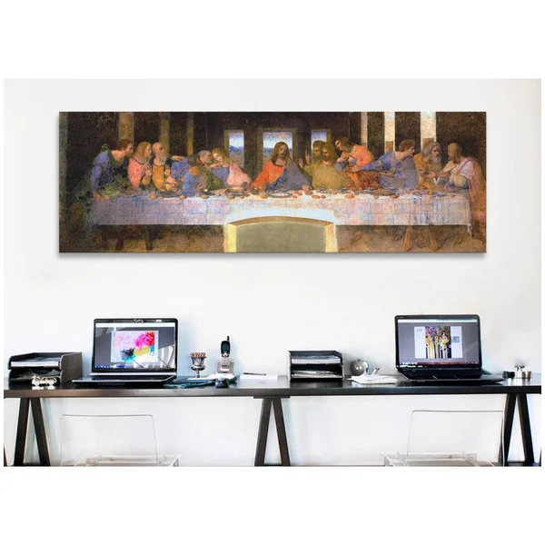 iCanvas Art Leonardo Da Vinci The Last Supper Canvas Print Wall Art (Medium)