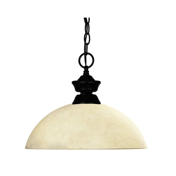 Z-Lite 100701MB-DGM14 Windsor 1-Light Pendant, Matte Black