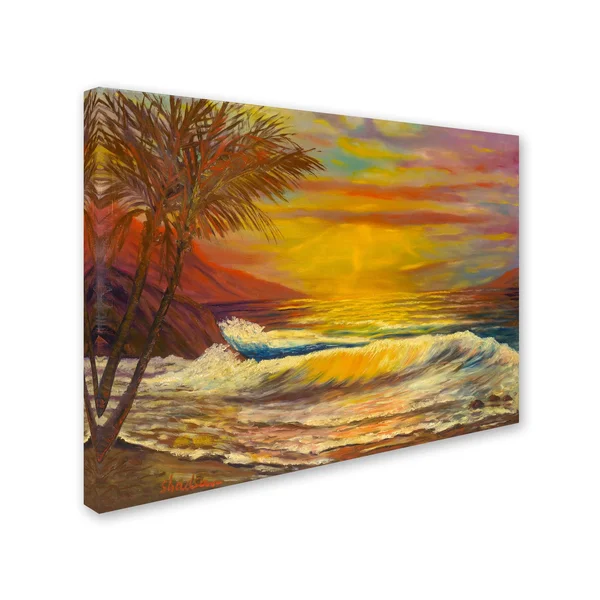Trademark Fine Art A Tropical Lagoon Canvas Art by Manor Shadian - Size: 35 x 47