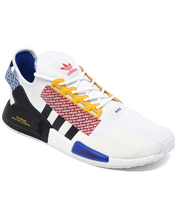 Adidas Men's Originals NMD R1 V2 Casual Shoes in White/White Size 13.0
